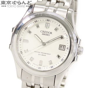 241001016720 1円 セイコー SEIKO クレドール パシフィーク GCAX997 8J82-6A00 ホワイト SS 腕時計 メンズ クォーツ