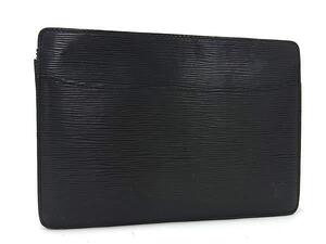 1円 LOUIS VUITTON ルイヴィトン M52522 エピ ポシェット オム クラッチバッグ セカンドバッグ メンズ ノワール ブラック系 FI3720