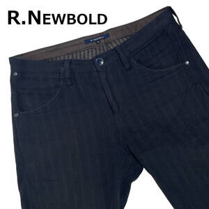 R.NEWBOLD ストライプ コットンパンツ Mサイズ (約83cm W33相当) ストレート パンツ スラックス ポールスミス