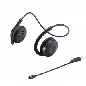 まとめ得 サンワサプライ Bluetoothヘッドセット(両耳・外付けマイク付き) MM-BTSH63BK x [3個] /a