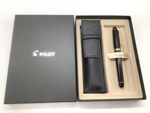 u6872 未使用 PILOT パイロット CUSTOM カスタム 74 ペン先14K 585 SF 細字 万年筆 箱付き カートリッジインキ