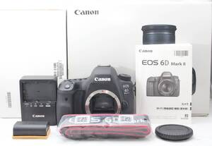 ★【極上美品 使用感なし おすすめ】 Canon EOS 6D MarkII ボディ 動作OK バッテリー&充電器付き