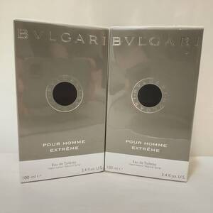 BVLGARI ブルガリ POUR HOMME EXTREME プールオム エクストレーム 100ml ２点セット 未開封品 未使用品 メンズ香水◆24693