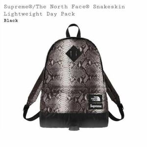 国内正規 【新品 黒 Supreme The North Face Snakeskin Lightweight Day Pack】 蛇柄 backpack waist shoulder duffle tote bag box logo