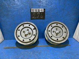 〈276〉ホイール2本セット　NISSAN 15インチ6J オフセット+30 PCD4H114.3 ハブ66mm ボルト穴13mm スカイライン