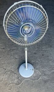 動作品 昭和レトロ 富士電機 大型 扇風機 最大高185cm FUJI Silent Fan 40cm羽根 PA 403B