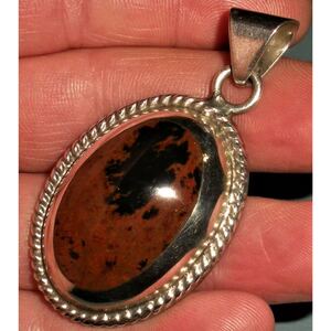 超希少!VTG MEXICAN 1960’s TAXCO LARGE AGATE SILVER CHARM PENDANT NAVAJO ZUNIビンテージメキシカンタスコアガットシルバーペンダント 