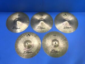 7【 Zildjian 】シンバル Rock CRASH 5枚セット 16/40cm 音楽機材 器材 ドラム 打楽器 120