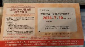 京阪電鉄　株主優待　京阪グループ諸施設株主ご優待　ひらパー　京阪百貨店など　７月１０日まで