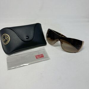 【新品同様】レイバン RayBan RB 3361 043/13 3N ゴールドチタンリム、ブラウンべっ甲テンプル　メガネ　サングラス　rb246134