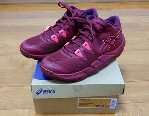 ★アシックス アンプレアルス2 27.0cm★極美品 15分のみ使用 中古★asics UNPRE ARS 2★レッド ピンク★バッシュ バスケ★