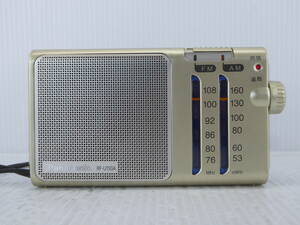 ★☆Panasonic ワイドFM対応 FM/AMコンパクトラジオ RF-U150A 動作品 オマケ新品電池付き☆★