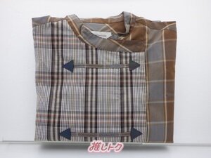 KinKi Kids 堂本剛 ENDRECHERI×ZOZO シャツ/ブラウス PLAID OPEN SHIRTS ベージュ フリーサイズ [難小]