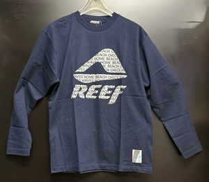 【50％OFF・新品！！】　REEF 　ロングスリーブ　Tシャツ　REEF　IN　REEF　ネイビー　Lサイズ　　3