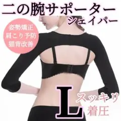 二の腕シェイパー L 着圧サポーター 猫背矯正 姿勢矯正 美姿勢 インナー 限定