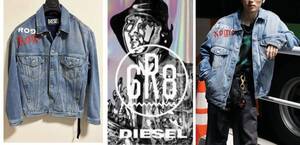 定価59,400円 DIESEL×ROGIC(OFF-WHITE) GR8限定コラボ D8.8-RO-JK01 デニムトラッカージャケット Gジャン