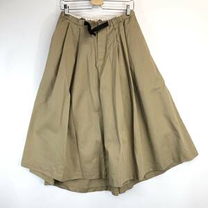 グラミチ×ディッキーズ Gramicci×Dickies フレアスカート ベージュ Sサイズ 171W40FS03