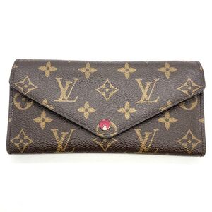 ルイヴィトン LOUIS VUITTON ポルトフォイユ ジョセフィーヌ フューシャ 長財布 モノグラム キャンバス M60708 ブラウン GI4136 三つ折り