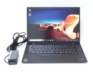 美品 470時間 ThinkPad X1 Carbon Gen9 11世代 Core i5 1145G7 8GB SSD256GB メ-カ-保証 綺麗 Win10 カメラ ノートパソコン PC 管理HL96