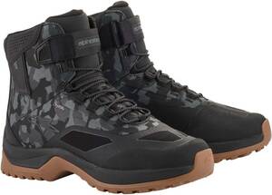 【展示未使用品】アルパインスターズ 2ライディングシューズ ALPINESTARS CR-6 DRYSTAR RIDING SHOE ブラックGRAY CAMO GUM　JP26.0 未使用