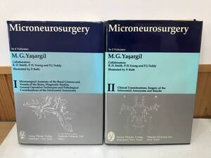 ◆送料無料◆『Microneurosurgery』Georg Thieme Ⅰ Ⅱ 2冊セット M.G.Yasargil　A90-5