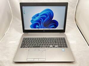 #300655 HP ZBook 15 G6 Mobile Workstation (Core i7-9750H_16GB_512GB NVMe SSD_15.6インチ FHD_Quadro T1000_無線,BT_Win11 Pro)