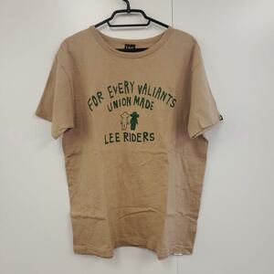 Lee 半袖プリントTシャツ　 アメカジ　 古着　綿100% XL ブラウン　B417 