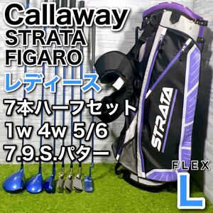 ゴルフクラブ レディース セット フィガロ キャロウェイ STRATA FIGARO CALLAWAY 右利き フレックスL