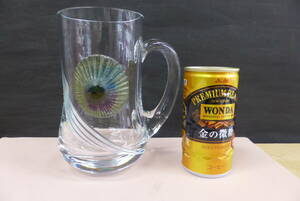 キリンビアマグコレクションドームクリスタル DAUM FRANCE 　1982年　KIRIN BEER MUG COLLECTION ビアマグ　グラス