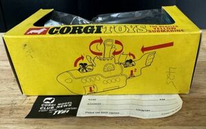 Corgi Toys 803 1968 The Beatles Yellow Submarine Mint boxed red hatch 海外 即決