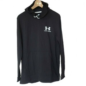 新品◆送料無料●アンダーアーマー UNDERARMOUR 黒ルーズタイプパーカー(XL)