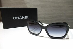 CHANEL シャネル サングラス ココマーク 5132-H フェイクパール ブラック レディース BOX付 中古 ABランク BRB・バッグ・財布