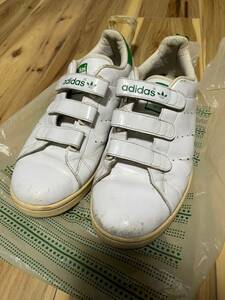 【adidas アディダス】27.5cm スニーカー ホワイト×グリーン メンズ 靴 STAN SMITH