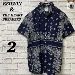 美品！ BEDWIN & THE HEART BREAKERS バンダナ柄シャツ