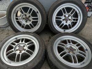 夏タイヤ4本セット アルミホイール ENKEI RPF1 レーシング 16×7J ダンロップ DIREZZA Z2+ 205/50R16 87V