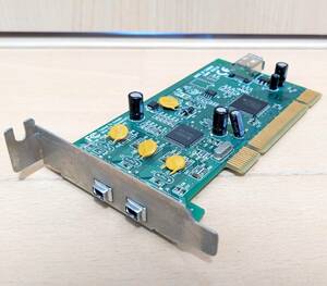 IEEE 1394a Firewire Card PCI Firewire Adapter アダプタ 4ピンポートx2 6ピンポートx1
