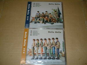 【初回盤未開封マキシＣＤ：Ａ・Ｂ盤２枚セット】風男塾／Ｈｅｌｌｏ Ｈｅｌｌｏ　（２２年作！３０ｔｈ！Ａタイプのケースにヒビワレ有