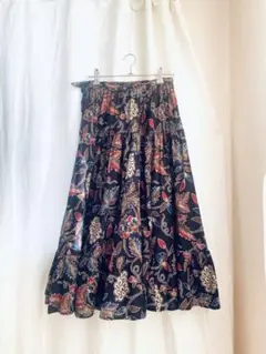 LizClaibone patterned skirt 古着　紫　TALON