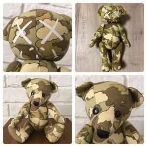 ★激レア★ KAWS BAPE cloud camo Teddy bear a bathing ape カウズ エイプ ベイプ アベイシングエイプ nigo 迷彩 テディベア ぬいぐるみ