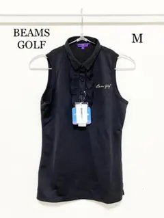 M0547 BEAMS GOLF ノースリーブフリルポロシャツ Mサイズ