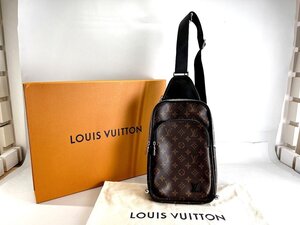 LOUIS VUITTON ルイ ヴィトン モノグラム マカサー アヴェニュー・スリングバッグ ボディバッグ 箱・保存袋付き ICチップ 中古良品[328364