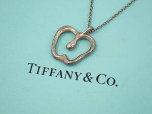 UH2184《1円》TIFFANY &Co. ティファニー エルサぺレッティ アップル りんご ネックレス Sv925 3g チェーン切れ