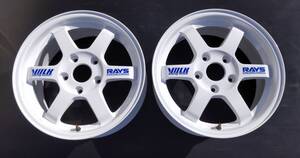 RAYS レイズ VOLK ボルク TE37 7J +43 5H PCD114.3 2本 超美品 EK9 シビック DC2 インテグラ ジムカーナ 等