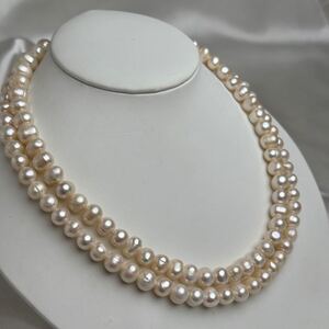 天然無調色本真珠ネックレス8mm 42cm Pearl necklace パールネックレス