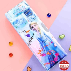 筆箱 アナ ペンケース 雪の女王 エルサ 文房具 ふでばこ 両面開 キッズ 撥水加工