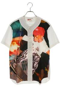 シュプリーム SUPREME コムデギャルソンシャツ 14SS CdG Baseball Shirt サイズ:XS ベースボール半袖シャツ 中古 OM10