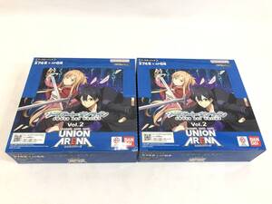 TR250113-01O/ 新品未開封 SAO ソードアート・オンラインVol.2 UNION ARENA ユニオンアリーナ ブースターパック 2BOXセット