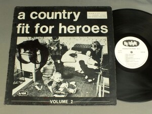 ●英LP NO FUTURE LBL/COUNTRY FIT FOR HEROES VOLUME 2○