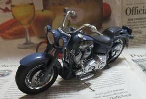 ★フランクリンミント*ハーレー*1/10*Harley-Davidson Blues Missle Fat Boy デニムブルー