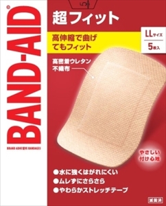 まとめ得 バンドエイド 超フィット ＬＬサイズ ５枚 ジョンソン・エンド・ジョンソン 絆創膏 x [12個] /h